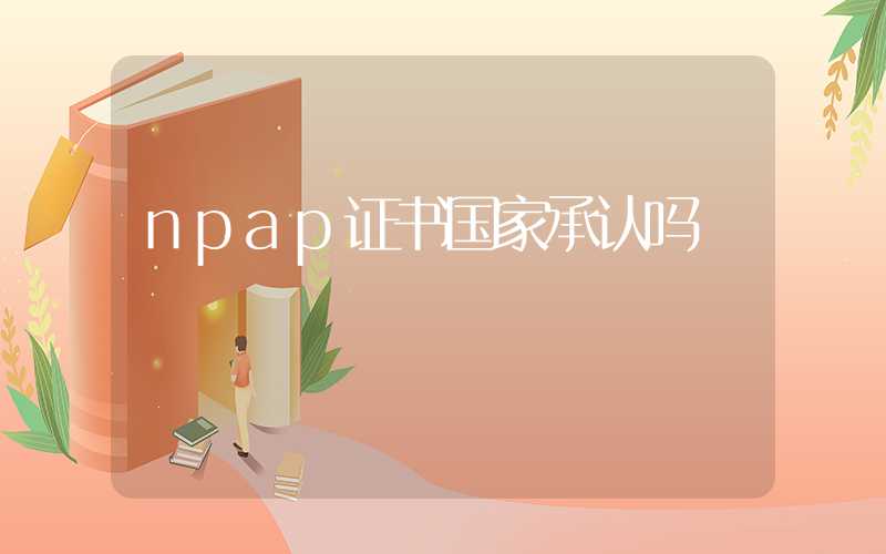 npap证书国家承认吗